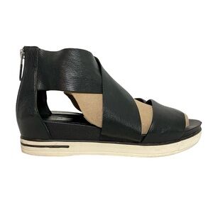Eileen Fisher Sport Sneaker Sandals Womens Size 9.5 Leather Strappy Shoes
